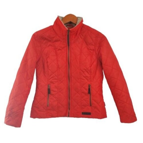G.H. Bass & Co. Women's Outerwear Quilted Puffer Winter Coat Jacket Red Size PS - Picture 2 of 14